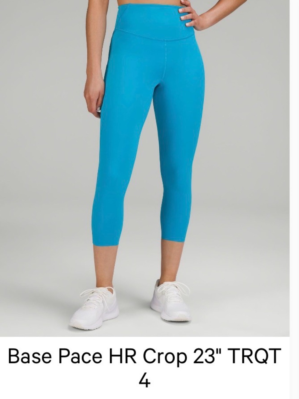 lululemon athletica Base Pace High-Rise Crop Leggings in Teal Blue